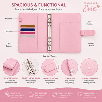Budget with Evie™ 100 Envelope Saving Challenge Binder