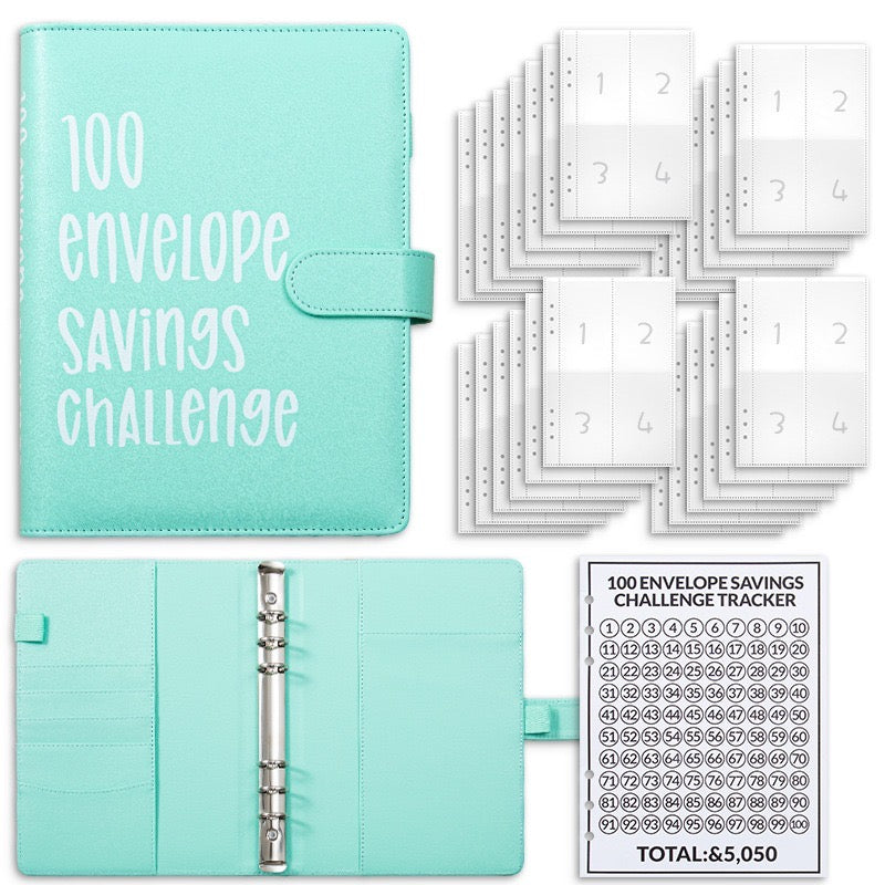 Budget with Evie™ 100 Envelope Saving Challenge Binder