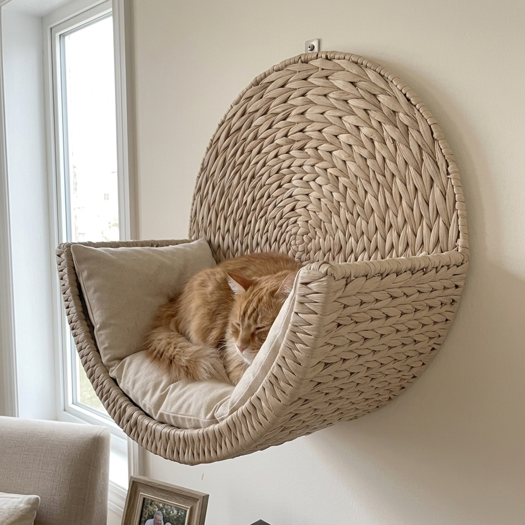 KittyNest™ Wall-Mounted Cat Cradle